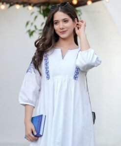 Azure Blossom Dress - Image 6