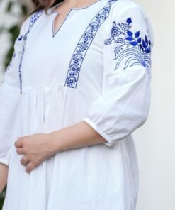 Azure Blossom Dress - Image 3